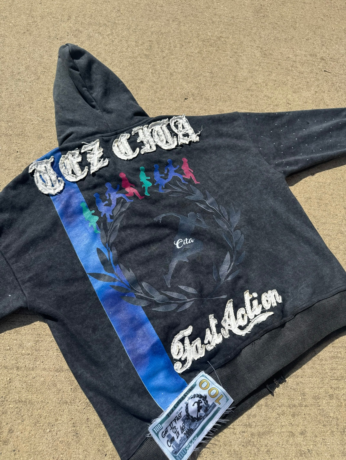 “FAST ACTION” Zip Up Hoodie