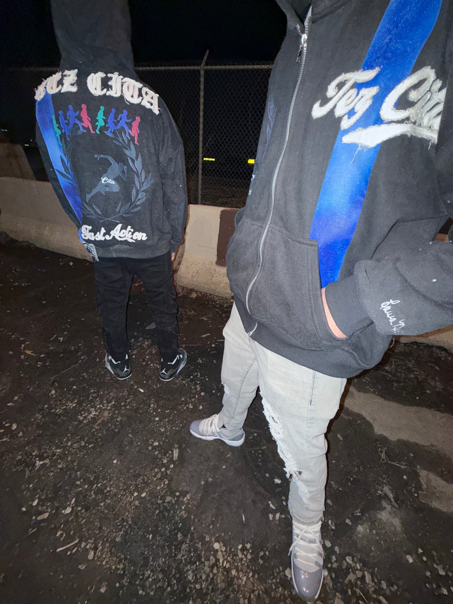 “FAST ACTION” Zip Up Hoodie