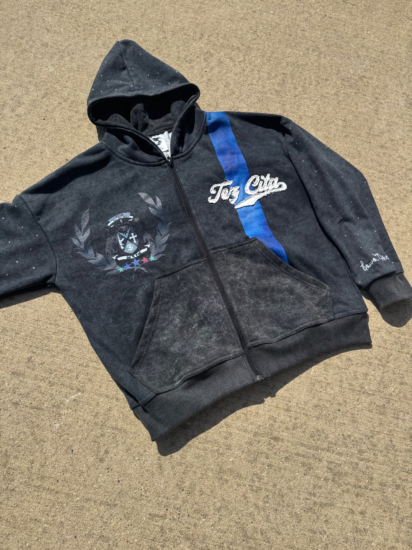 “FAST ACTION” Zip Up Hoodie