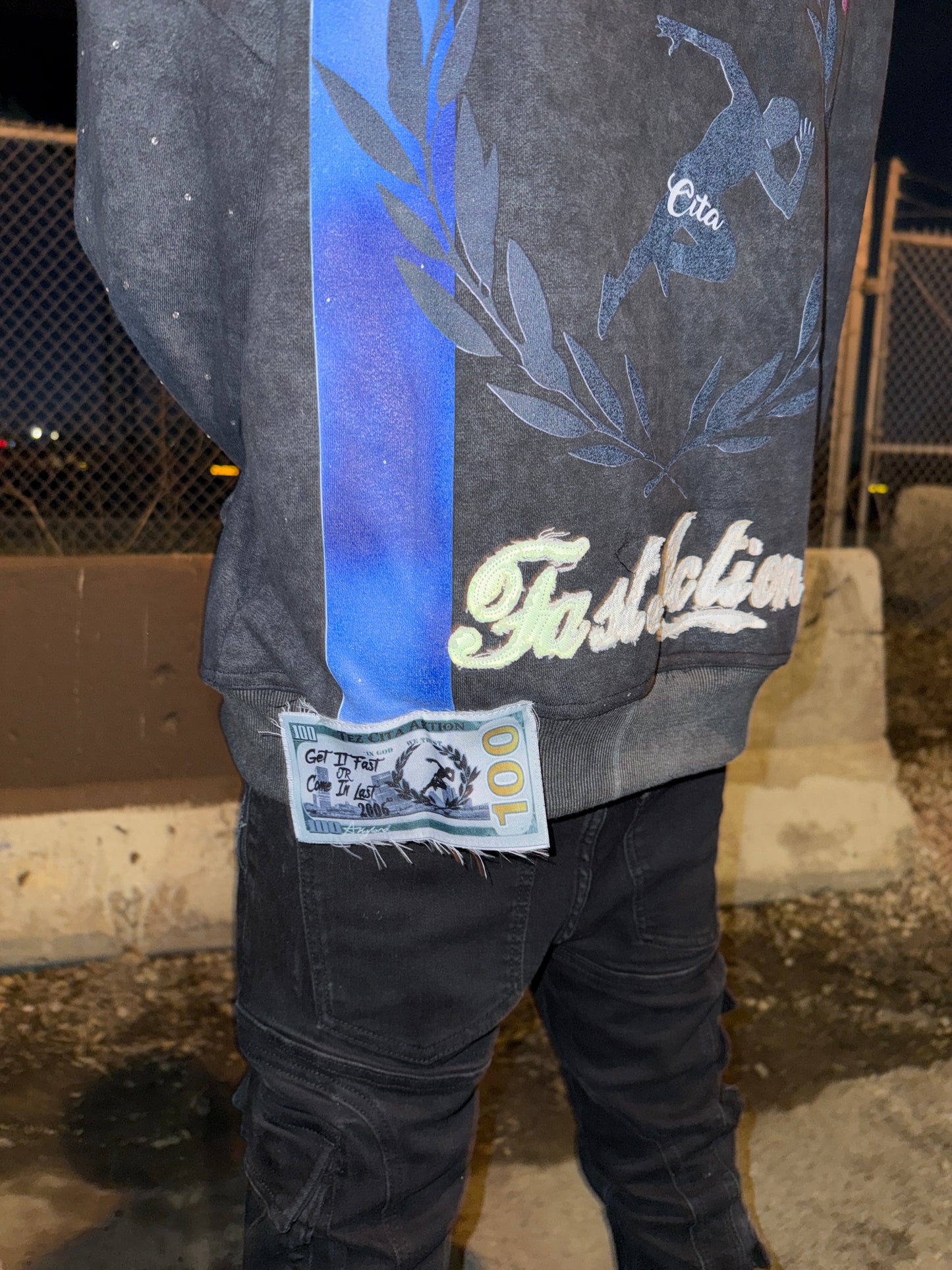 “FAST ACTION” Zip Up Hoodie